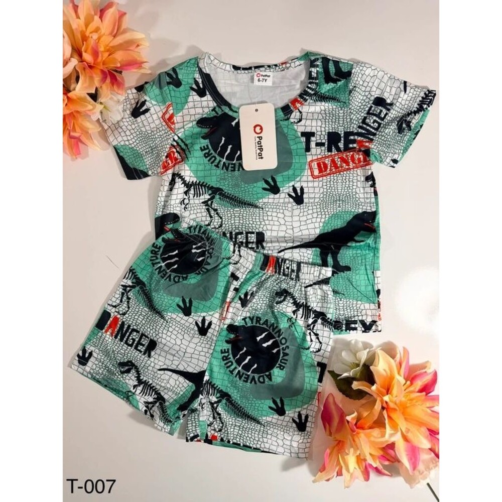 New! dinosaur T-shirt and shorts set 6/7